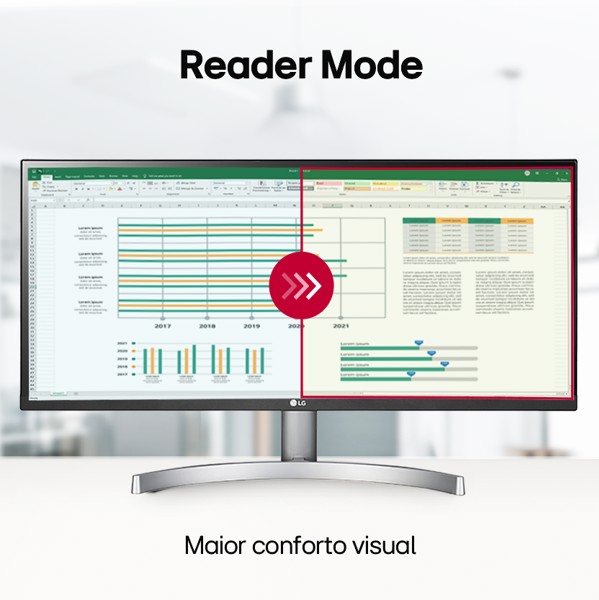 Monitor Lg 29" Led/ips Full Hd 75hz 5ms Hdmi Ultrawide Vesa Alto Falante - 29wk600-w.awzm