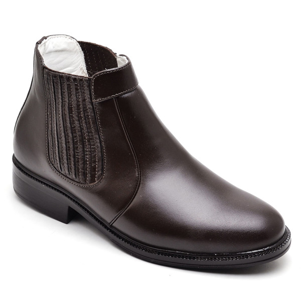 Botina Casual Conforto Couro de Carneiro Marrom - RT1501MSTCFE Cor:Marrom;Tamanho:37;Gênero:Masculino