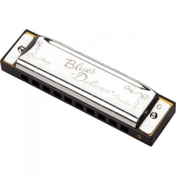 Gaita Diatônica Fender Blues Deluxe Em Sol (G) Prata
