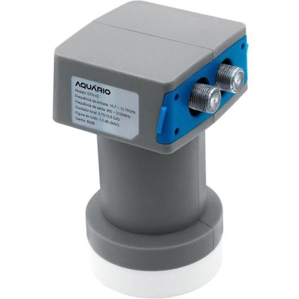 LNB Duplo Universal Banda KU Aquário DTH-02