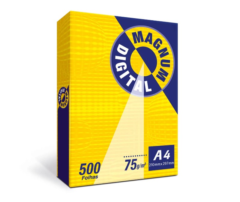 Papel Sulfite A4 75g/m² Branco Magnum Digital | 500 folhas 