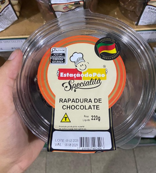 Rapadura de Chocolate 220g | Specialità 