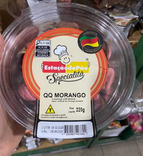 Biscoito QQ Morango 220g | Specialità