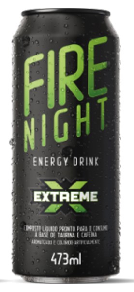 Energético Fire Night EXTREME, Lata 473ml x 6un.