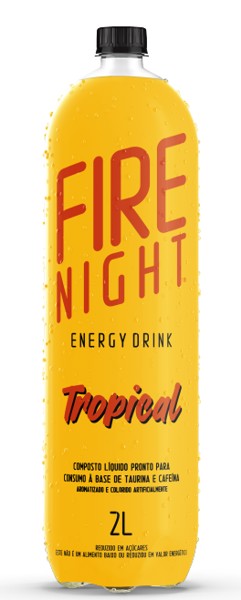 Energético Fire Night TROPICAL, 2 Litros x 6 un