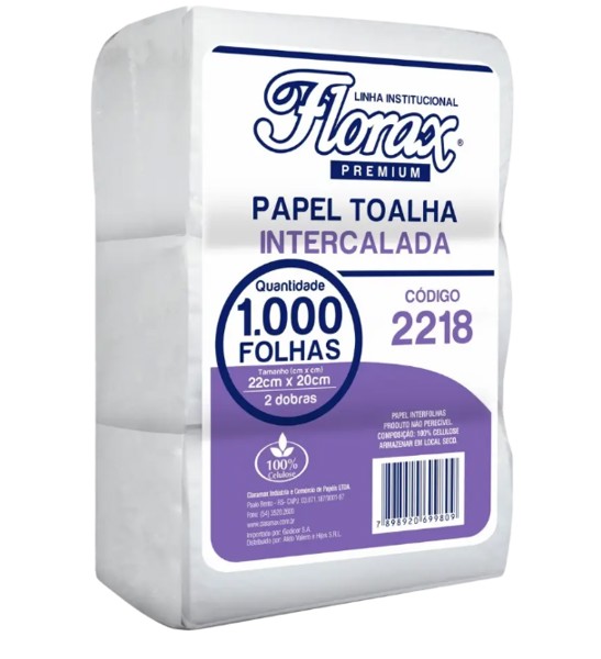 Papel Interf PCT 22x20 x 1000fls Premium | Florax