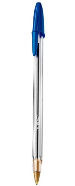 Caneta Esferográfica Bic Cristal Média - Caixa 50 UNIDADES Azul