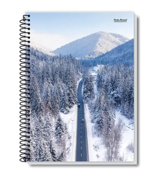 Caderno 1/4 Espiral 48 FL, Coleção NEW | PB