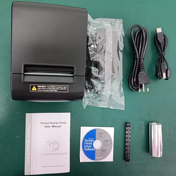 Impressora térmica não Fiscal 80mm T80E Usb e Ethernet Com Guilhotina/corte automatico