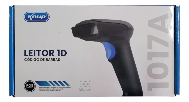 LEITOR CÓD. DE BARRAS 1D 1017A KENUP 