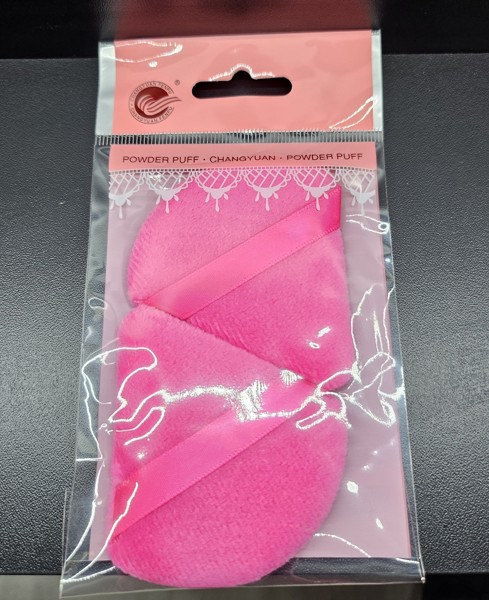 Esponja Cosmética Triangular Para Pó, 2 unidades