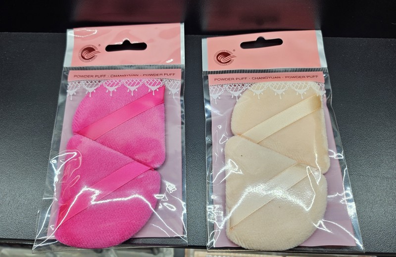 Esponja Cosmética Triangular Para Pó, 2 unidades