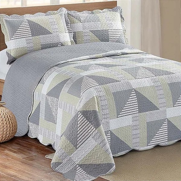 COLCHA KING PATCHWORK 3 PC MARINO R.00276