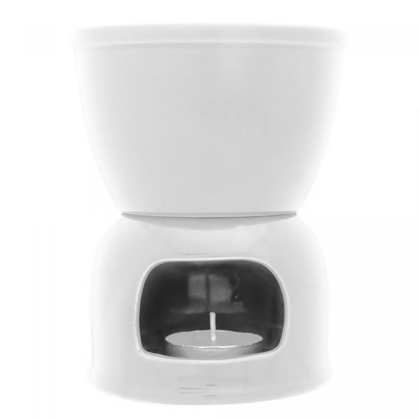 APARELHO CONJUNTO KIT DE FONDUE 6 PECAS BRANCO 400ML CHOCOLATE E QUEIJO R.00384