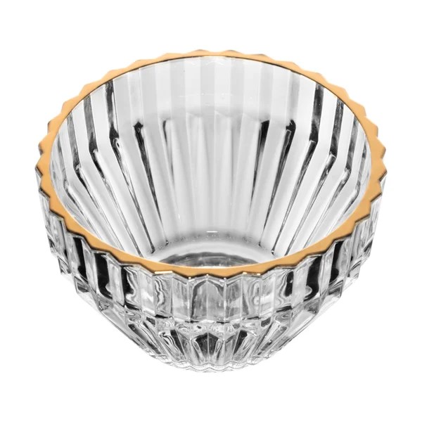 CJ 4 BOWLS DE CRISTAL DE CHUMBO COM FIO DE OURO IMPERATRIZ 20848 R.00390