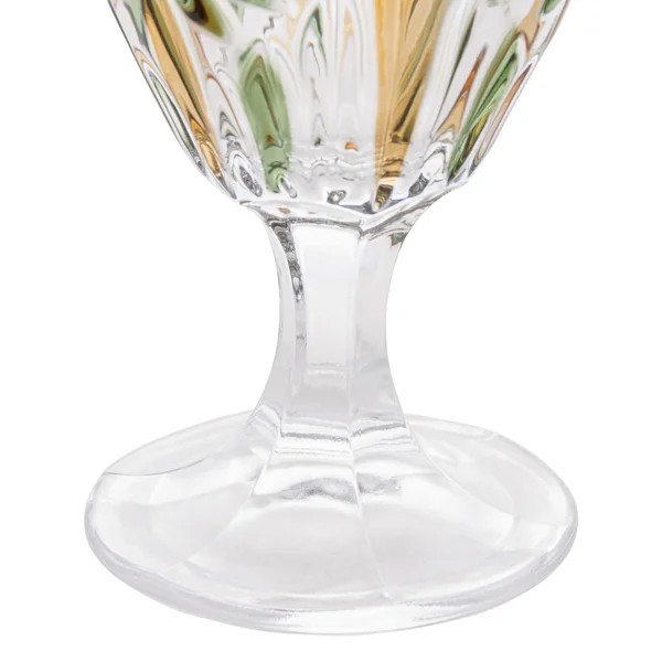CJ 6 TACAS CRISTAL DE CHUMBO PALM TREE HANDPAINT 450ML 27441 R.00396