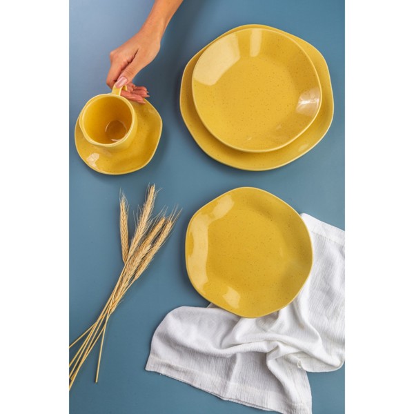 PRATO CERAMICA SOBREMESA 21,5CM MARACUJA OXFORD R.00429