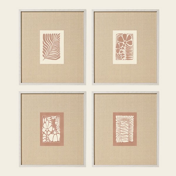 KIT QUADROS EM MDF COM LINHO C/4 PCS MART 15237 R.00519