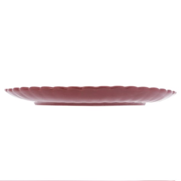 PRATO RASO DE PORCELANA PETALA VERMELHO MATT 25CM WOLFF 17827 R.00737
