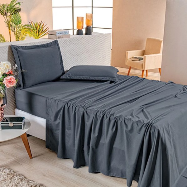 JOGO DE CAMA KING 3 PC 300 FIOS PERCAL MAYA 50968 R.00246