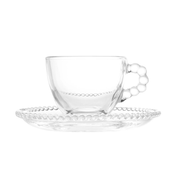 CJ COM 4 XICARAS CAFE CRISTAL COM PIRES PEARL 80ML 27899 R.00931