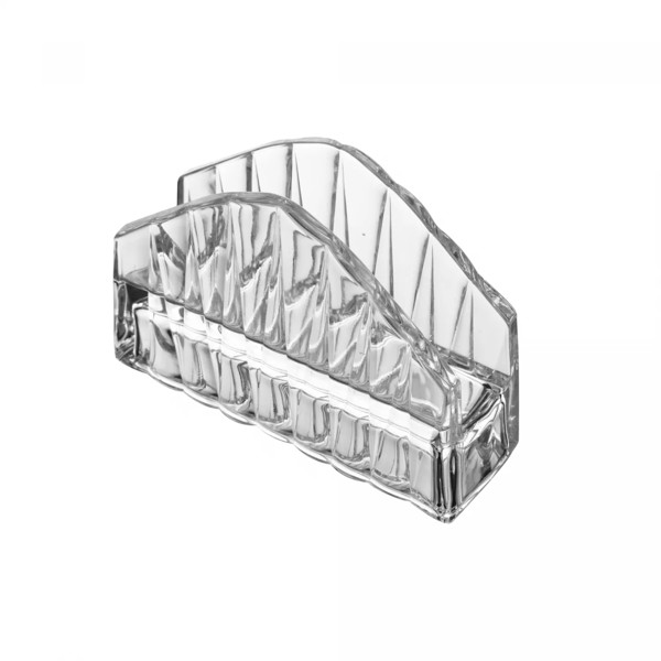 PORTA GUARDANAPOS DE CRISTAL DE CHUMBO RADIAL 7,5X12X10,5CM R.01230