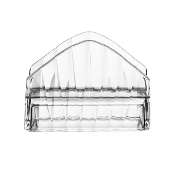 PORTA GUARDANAPOS DE CRISTAL DE CHUMBO RADIAL 7,5X12X10,5CM R.01230