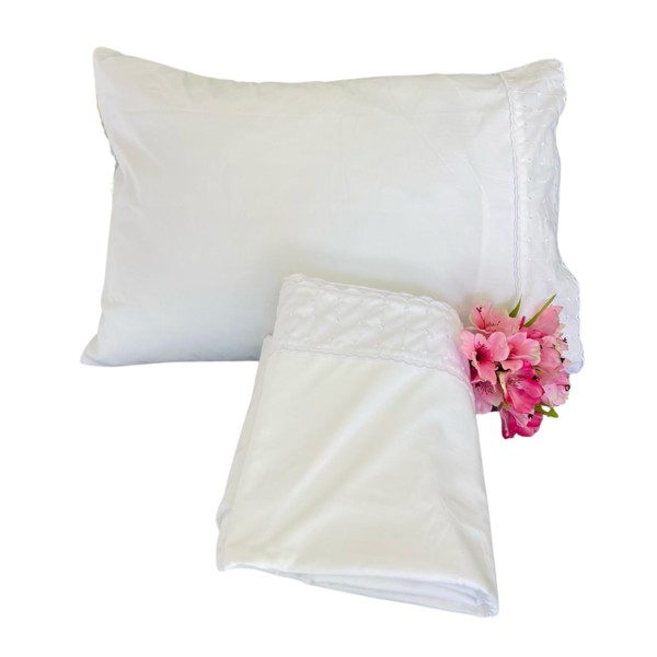 JOGO DE CAMA SOLTEIRO 3 PC 300 FIOS PERCAL SIENA 51875 R.00250