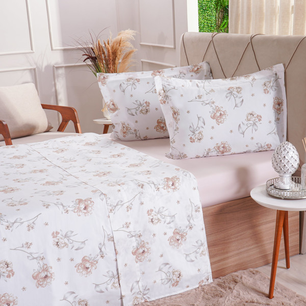 JOGO DE CAMA 200 FIOS ESTAMPADO SOLTEIRO 3 PECAS LYRICAL R.01318
