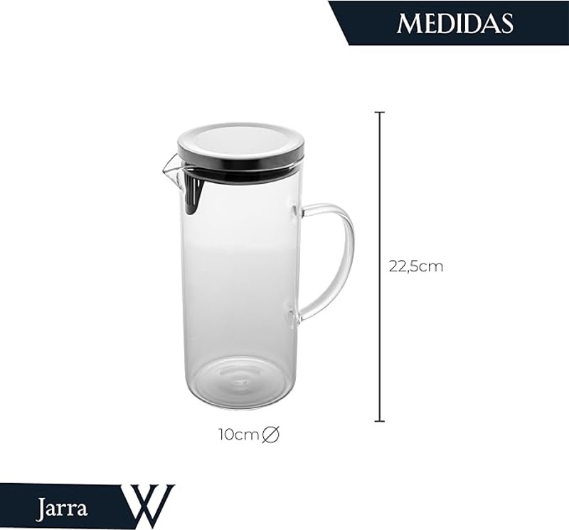 JARRA VIDRO COM TAMPA 1,4L R.01391