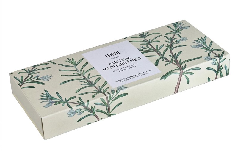 KIT SABONETE EM BARRA ALECRIM MEDITERRANEO 3 UN 80G R.01521