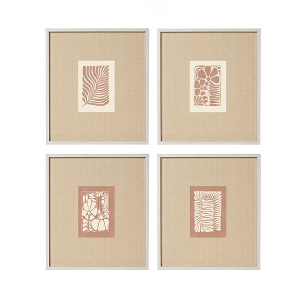 KIT QUADROS EM MDF COM LINHO C/4 PCS MART 15237 R.00519