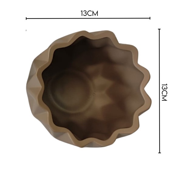 VASO CERAMICA CACHEPO ESMERALDA PEQUENO 10X13CM 002011 R.00560