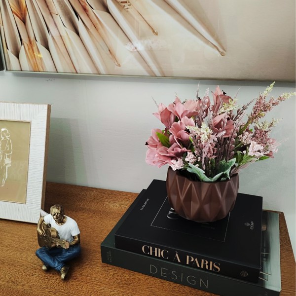 VASO CERAMICA CACHEPO ESMERALDA PEQUENO 10X13CM 002011 R.00560