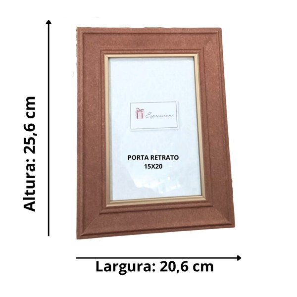 PORTA RETRATO 15X20 BRANDY BROWN TERRACOTA R.01815