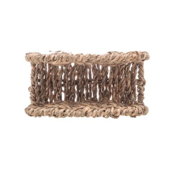 PORTA GUARDANAPOS DE SISAL 12X6X8CM R.01880