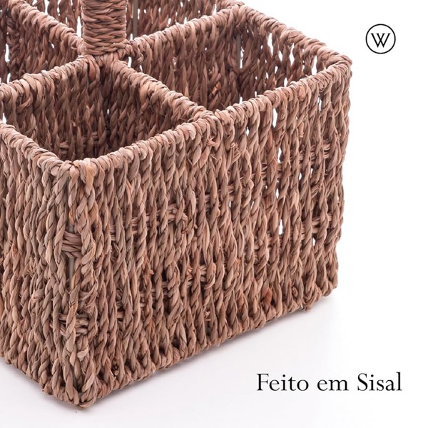 PORTA TALHERES DE SISAL 15X20CM R.01881