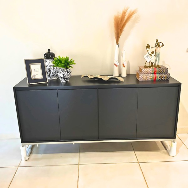 BALCAO BUFFET ESSENCIA PRETO R.01678