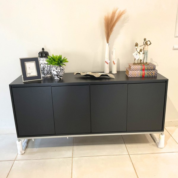 BALCAO BUFFET ESSENCIA PRETO R.01678