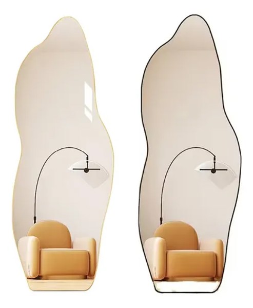ESPELHO ORGANICO VIDRO E PLASTICO PP 100X38X3CM R.01990