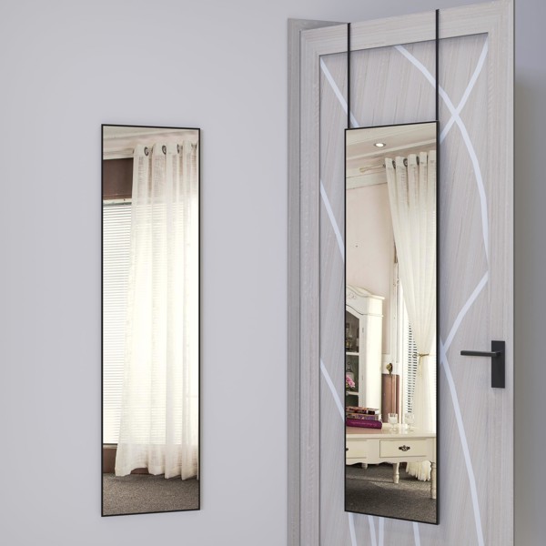 ESPELHO PORTA LIGA DE ALUMINIO E VIDRO 36,5X1,5X146.5CM R.01991