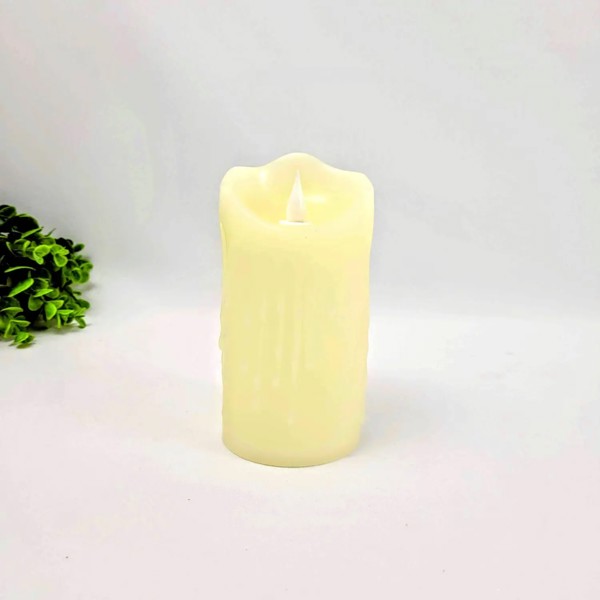 VELA DECORATIVA ELETRONICA PLASTICO 11X5CM R.01993