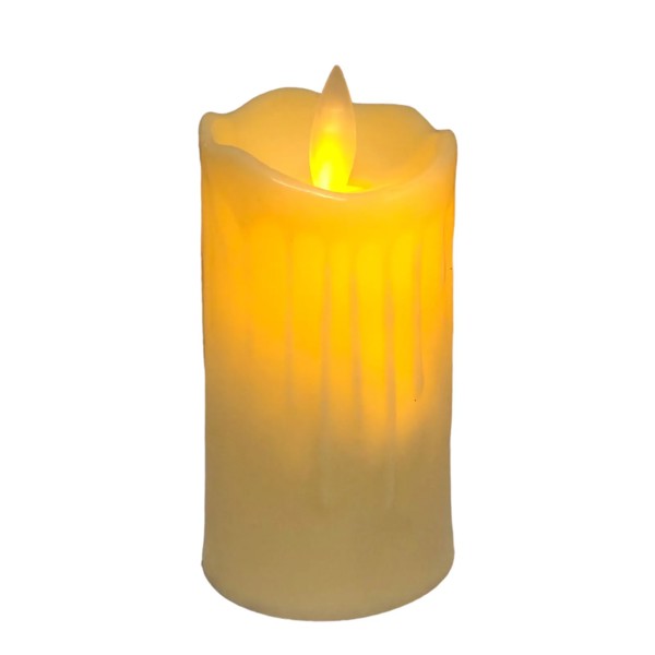 VELA DECORATIVA ELETRONICA PLASTICO 11X5CM R.01993