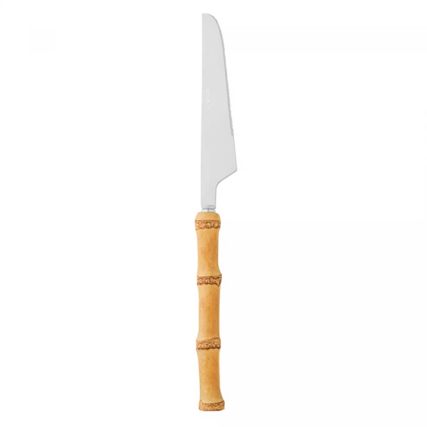 CJ 4 FACAS P/MESA DE ACO INOX C/CABO EM BAMBU TULUM 22CM 71838 R.00540