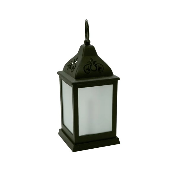 LANTERNA COM LED PRETO 22,5X10,5X10,5CM R.02124