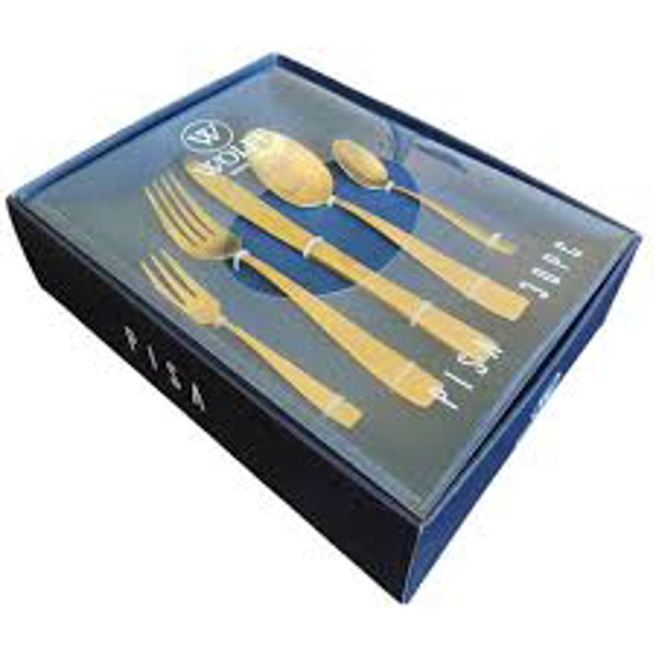 FAQUEIRO 30 PECAS ACO INOX PISA CHAMPANHE WOLFF 71812 R.00539