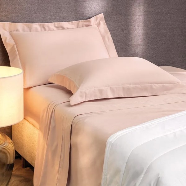 LENCOL COM ELASTICO QUEEN ALGODAO LUX 200F BASICA 1,58X1,98X38CM ROSA LILLE R.02186