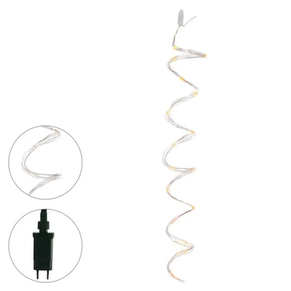 FIO DE FADA 200 LED BIVOLT NAO PISCA BRANCO 2M FLORARTE R.02008