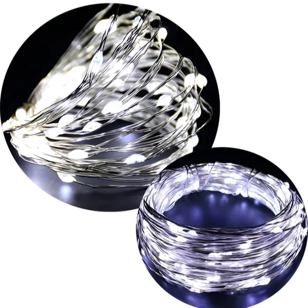 FIO DE FADA 200 LED BIVOLT NAO PISCA BRANCO 2M FLORARTE R.02008