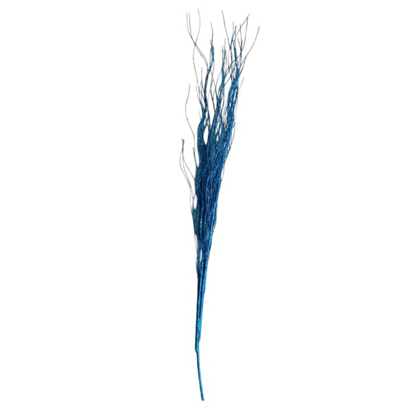 FLOR HASTE GRASS COM GLITTER AZUL 76 CM FLORARTE R.02003